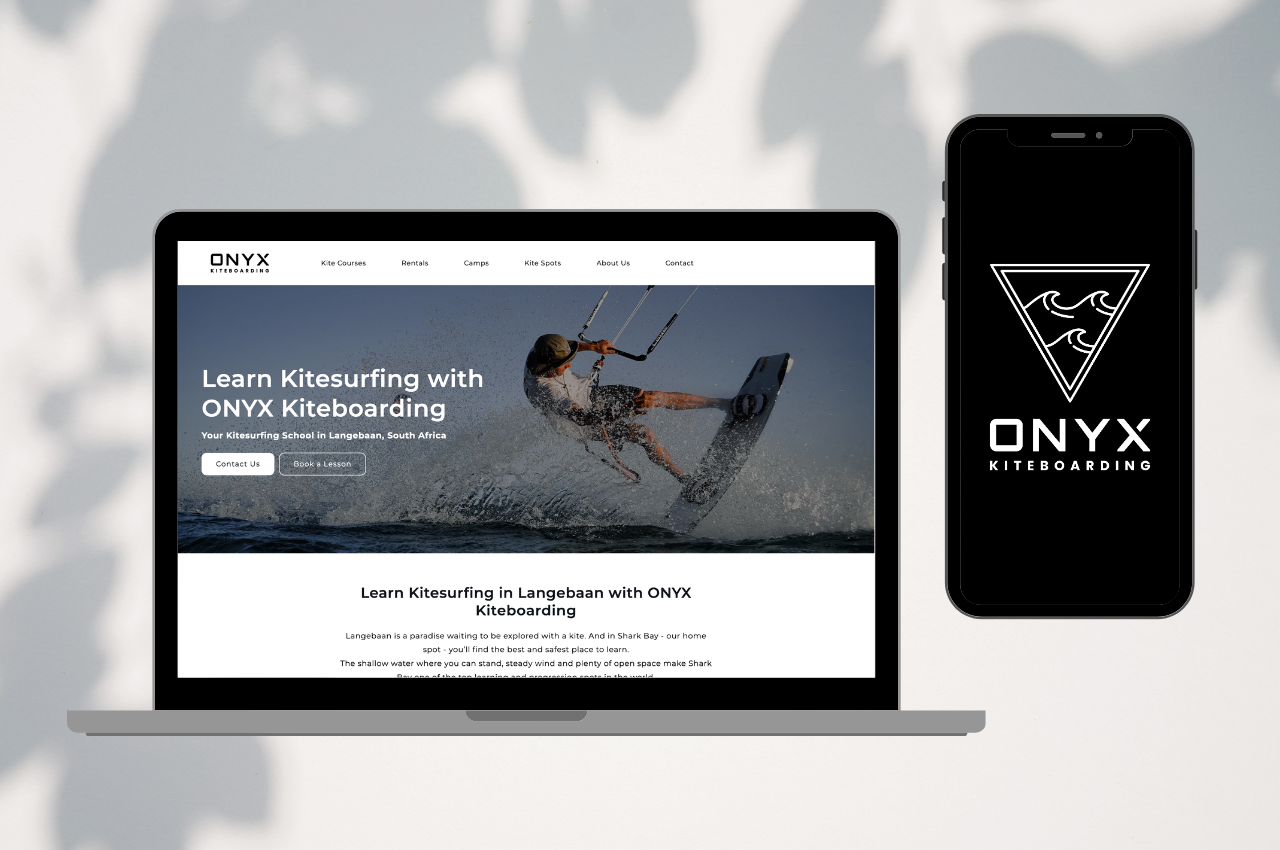 Onyx Kiteboarding website redesign by Mana Designs
